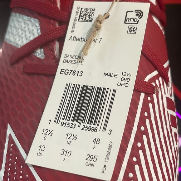 ADIDAS Men's Adizero Afterburner 7 PRO Baseball Cleats EG7613 Mens sz 13 - Picture 9 of 9